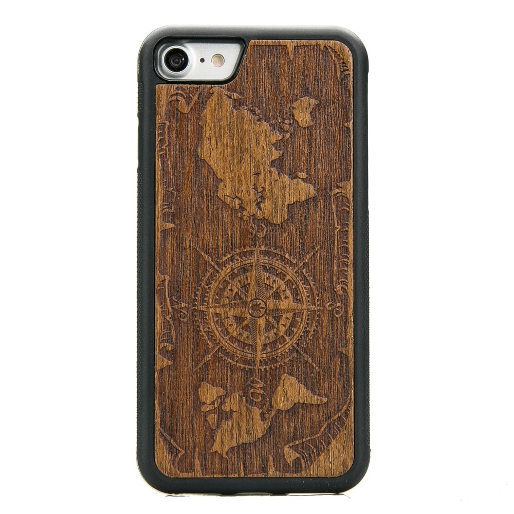 Apple iPhone 7/8 Compass Merbau Wood Case (1)