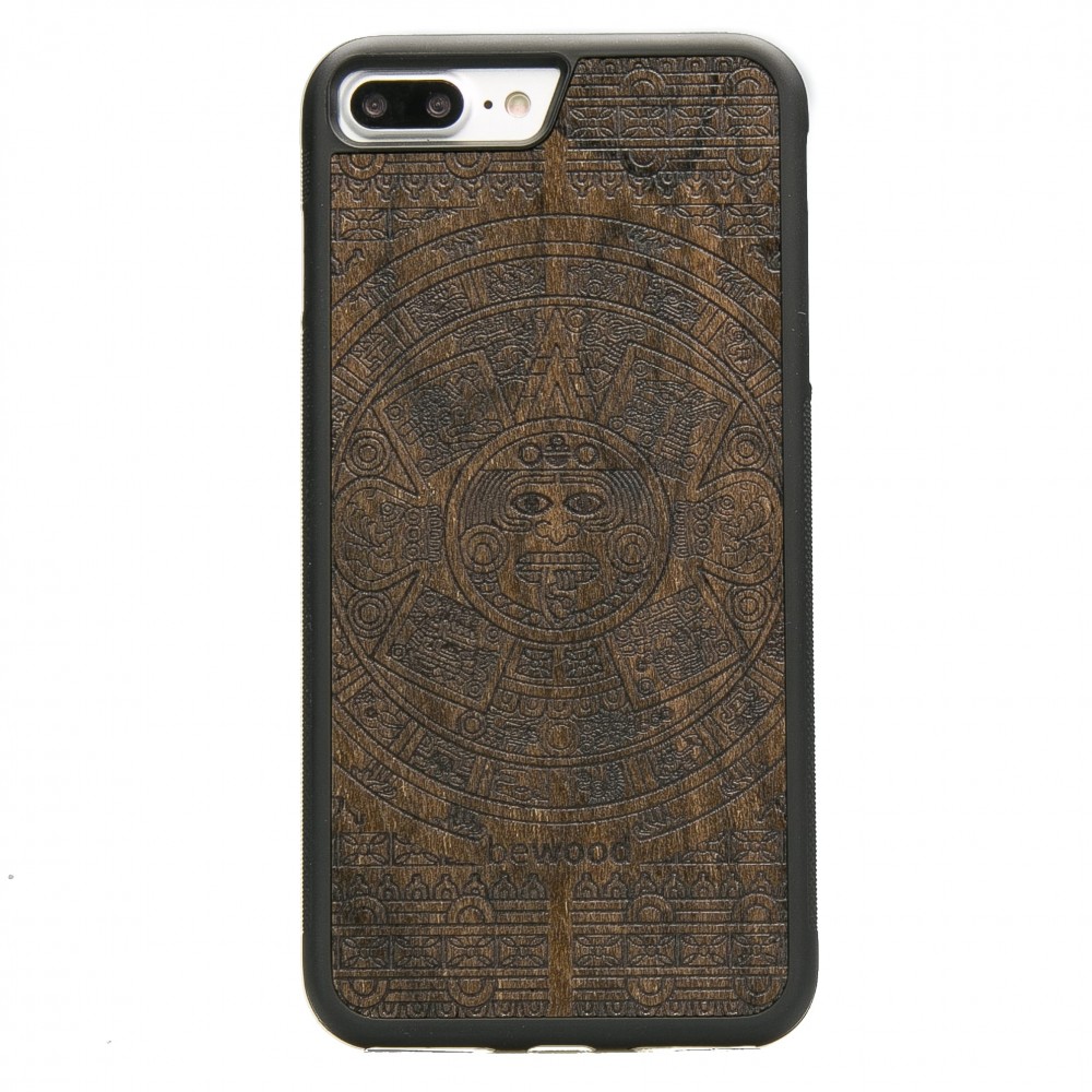 Apple iPhone 7 Plus / 8 Plus Aztec Calendar Ziricote Wood Case (1)