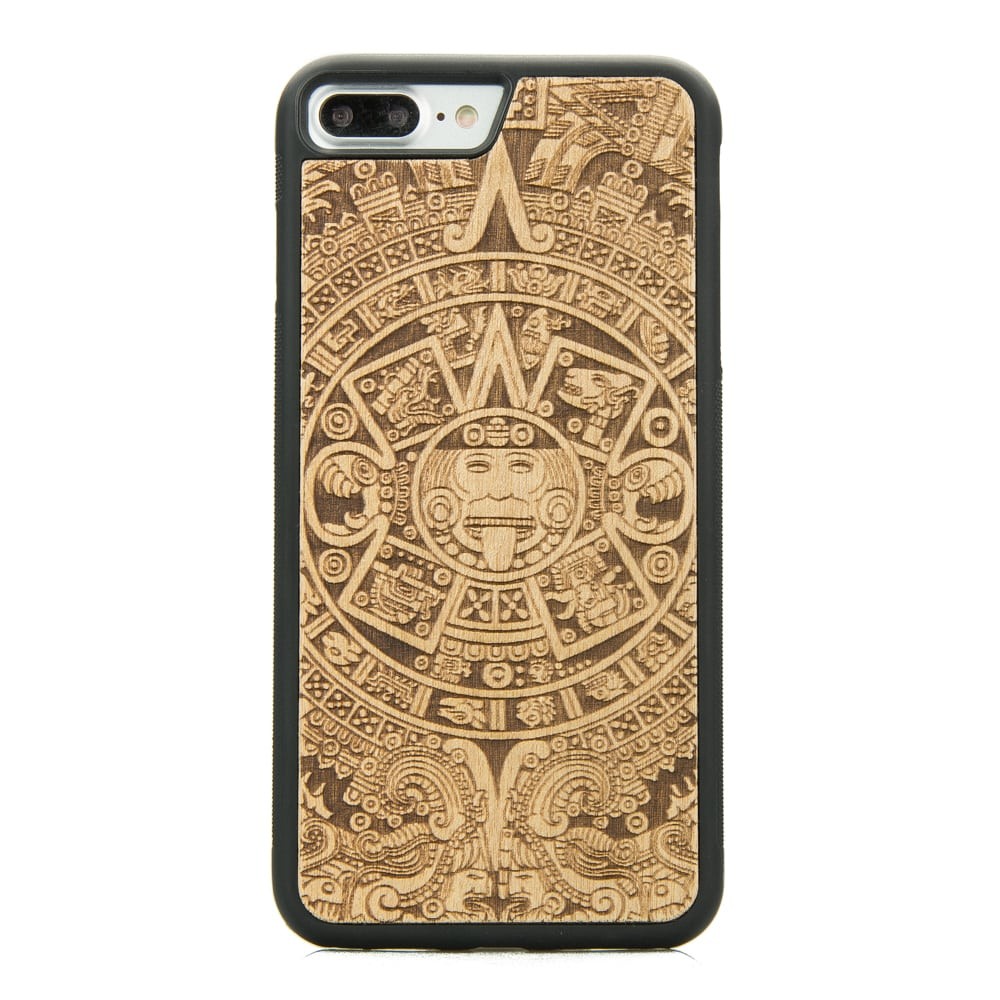 Drewniane Etui iPhone 7 Plus / 8 Plus KALENDARZ AZTECKI ANIEGRE (1)