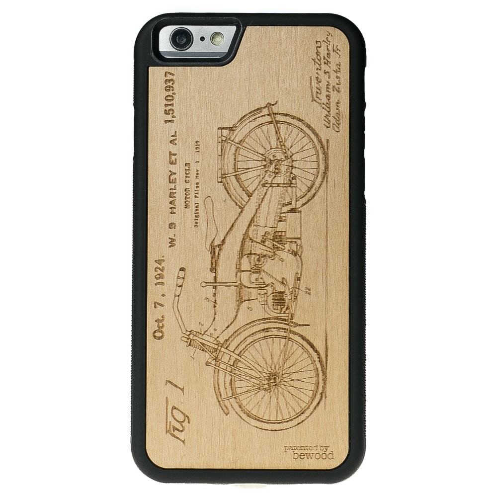 Apple iPhone 6 Plus / 6s Plus  Harley Patent Anigre Wood Case (1)