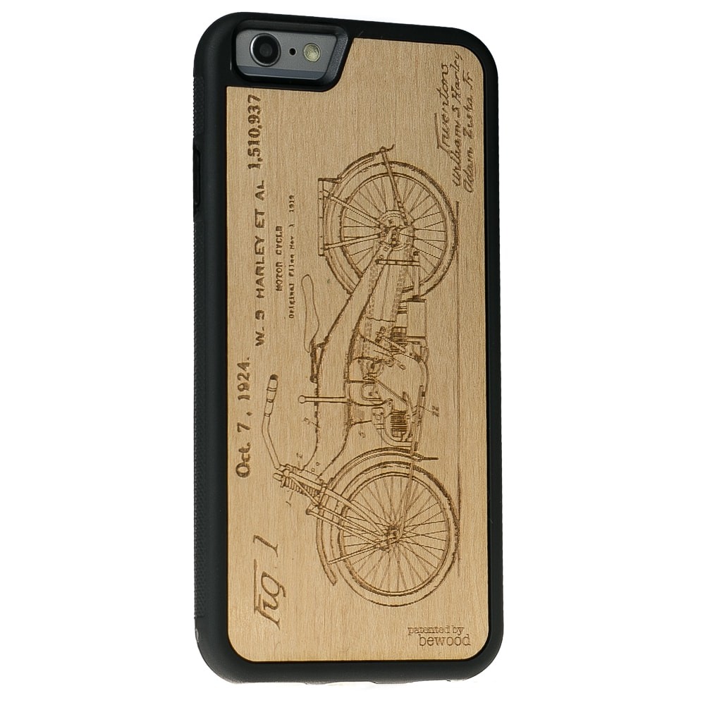 Apple iPhone 6 Plus / 6s Plus  Harley Patent Anigre Wood Case (2)