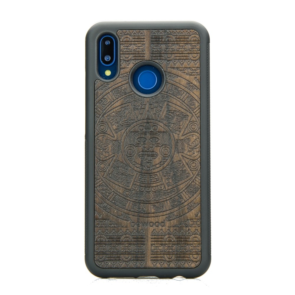 Drewniane Etui Huawei P20 Lite KALENDARZ AZTECKI ZIRICOTE (1)