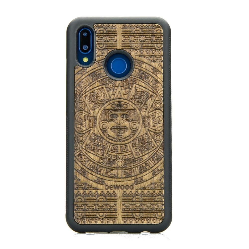 Drewniane Etui Huawei P20 Lite KALENDARZ AZTECKI LIMBA (1)