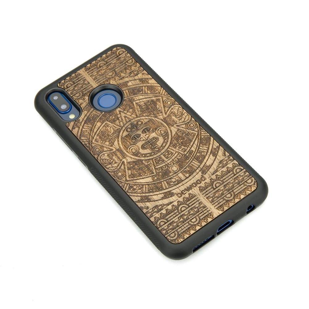 Drewniane Etui Huawei P20 Lite KALENDARZ AZTECKI LIMBA (2)