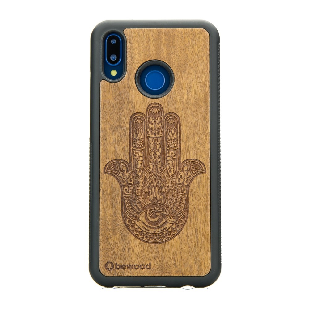 Drewniane Etui Huawei P20 Lite HAMSA IMBUIA (1)