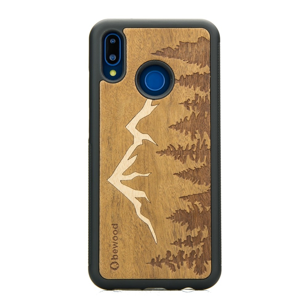 Drewniane Etui Huawei P20 Lite GÓRY IMBUIA (1)