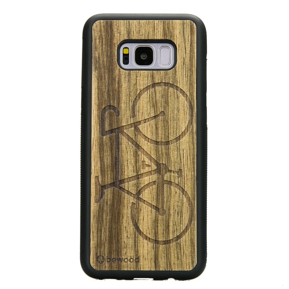 Samsung Galaxy S8+ Bike Frake Wood Case (1)