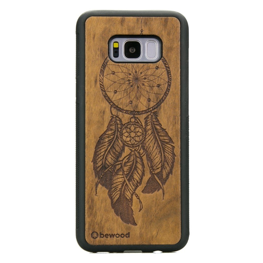 Drewniane Etui na Samsung Galaxy S8+ ŁAPACZ SNÓW IMBUIA (1)