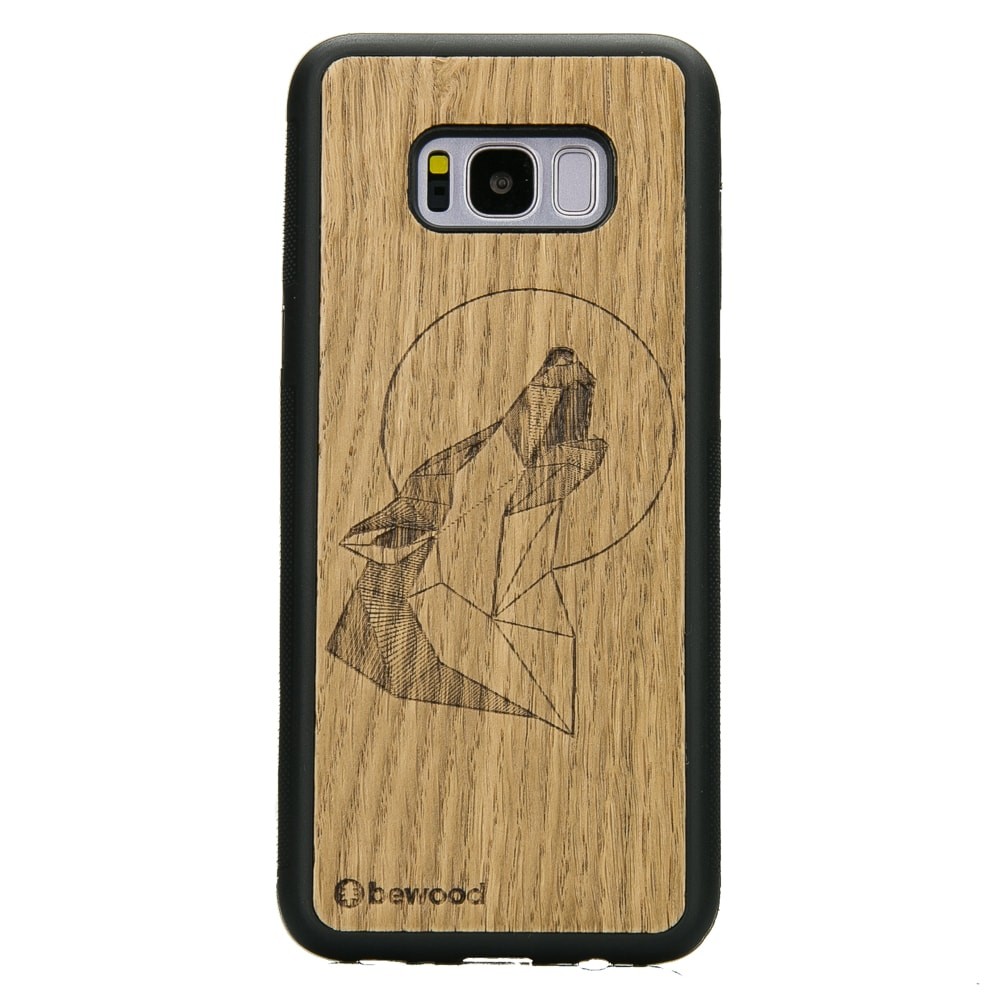 Samsung Galaxy S8+ Wolf Oak Wood Case (1)