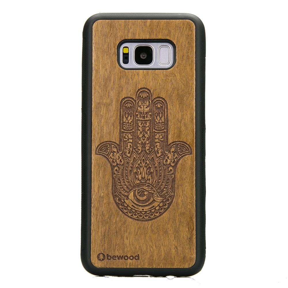 Samsung Galaxy S8+ Hamsa Imbuia Wood Case (1)