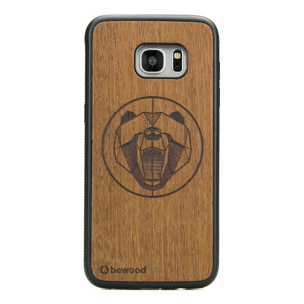 Samsung Galaxy S7 Edge Bear Merbau Wood Case (1)
