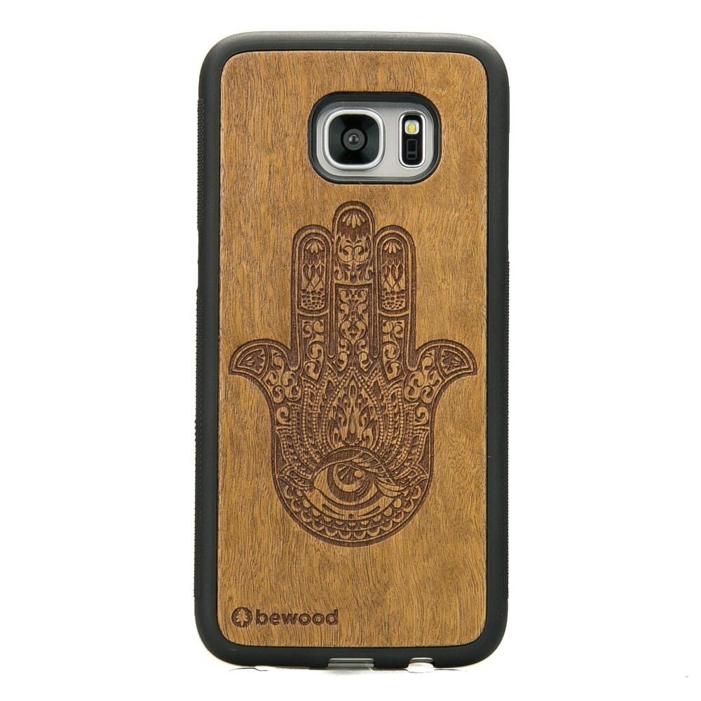 Drewniane Etui na Samsung Galaxy S7 Edge HAMSA IMBUIA (1)