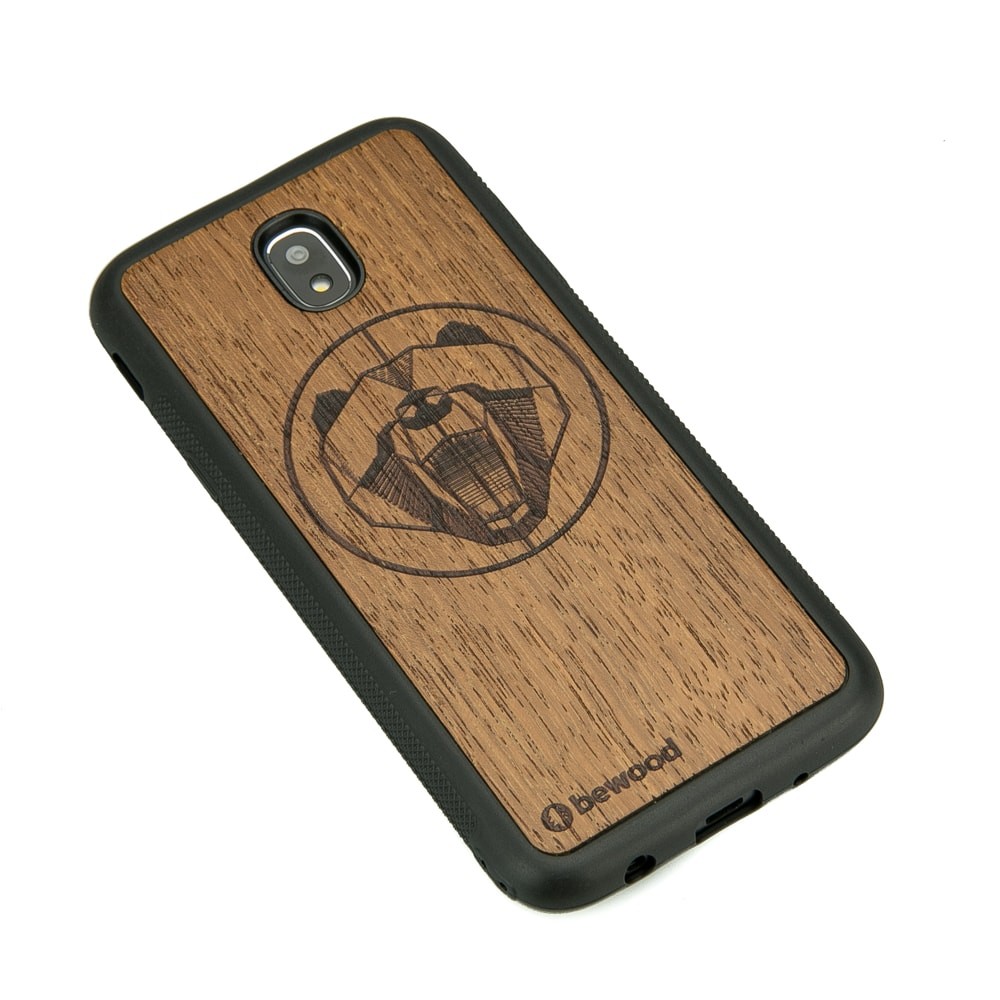 Samsung Galaxy J7 2017 Bear Merbau Wood Case (2)