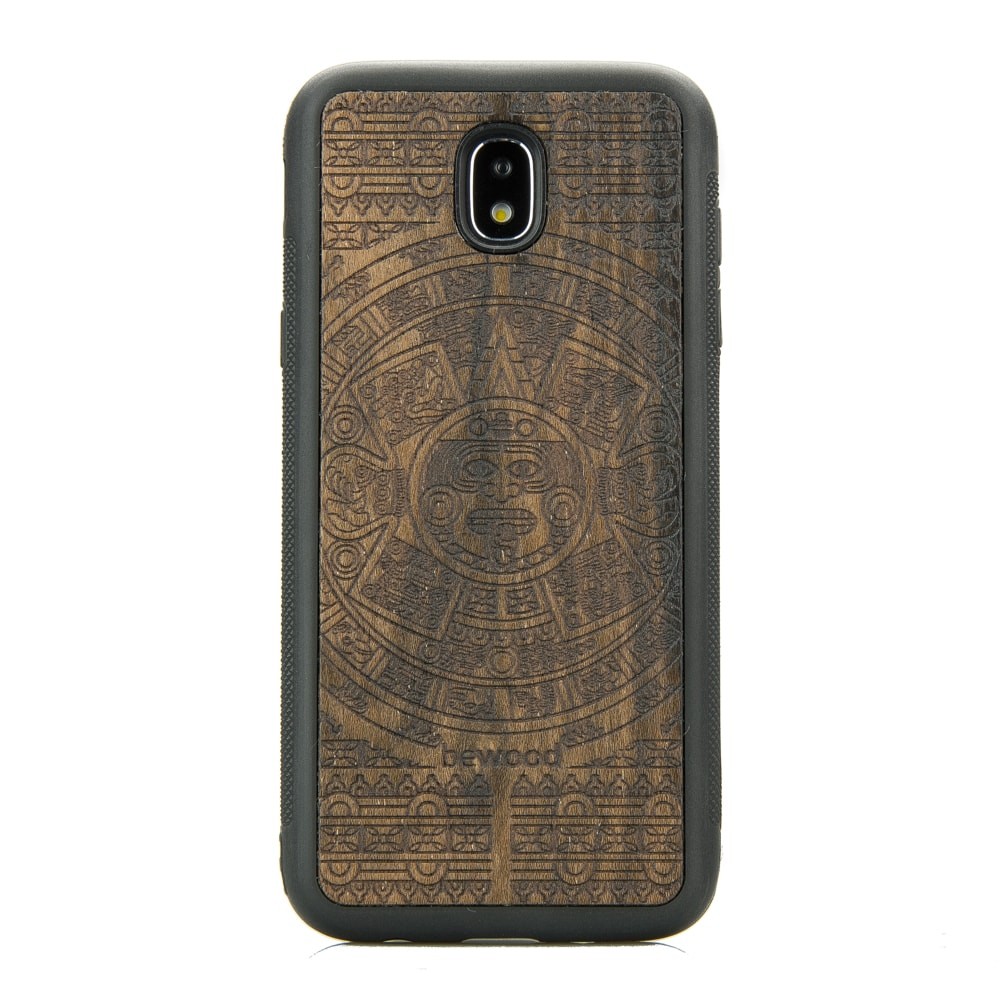 Samsung Galaxy J7 2017 Aztec Calendar Ziricote Wood Case (1)