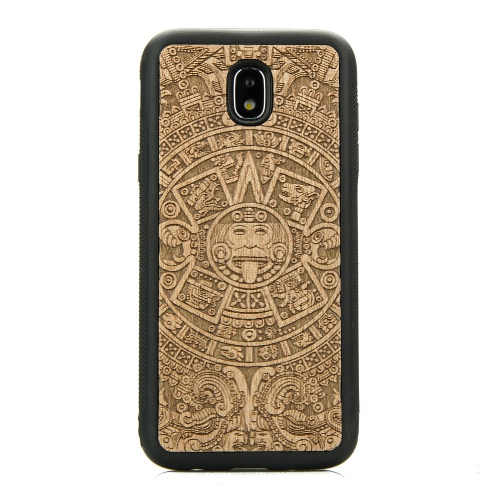 Drewniane Etui na Samsung Galaxy J7 2017 KALENDARZ AZTECKI ANIEGRE (1)