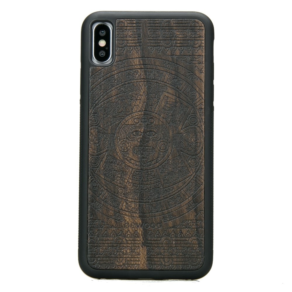 Drewniane Etui iPhone XS Max KALENDARZ AZTECKI ZIRICOTE (1)