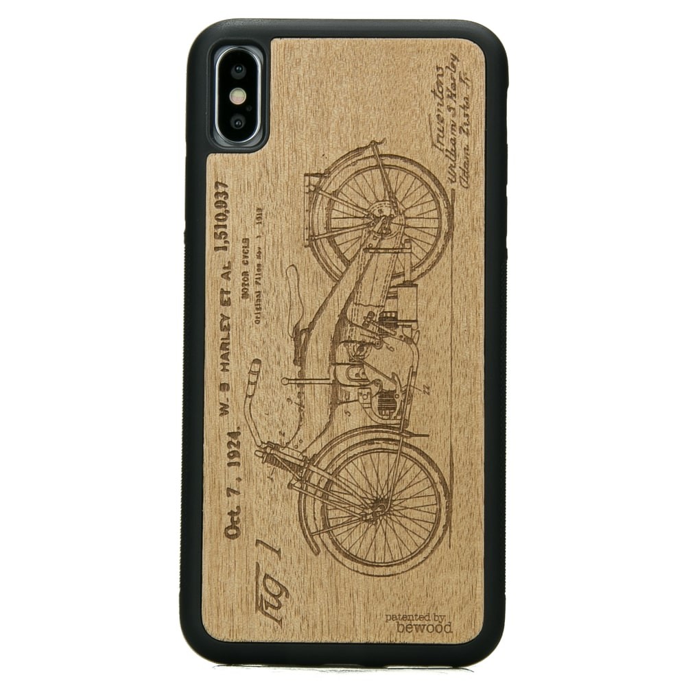 Drewniane Etui iPhone XS Max HARLEY PATENT ANIEGRE (1)