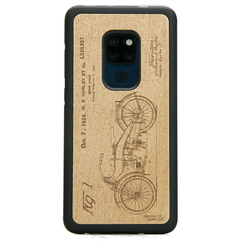 Drewniane Etui Huawei Mate 20 HARLEY PATENT ANIEGRE (1)
