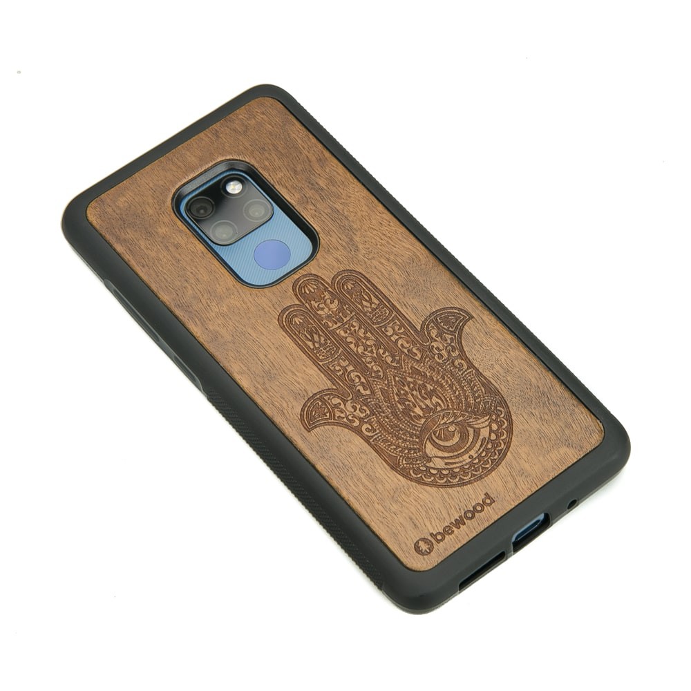 Drewniane Etui Huawei Mate 20 HAMSA IMBUIA (2)