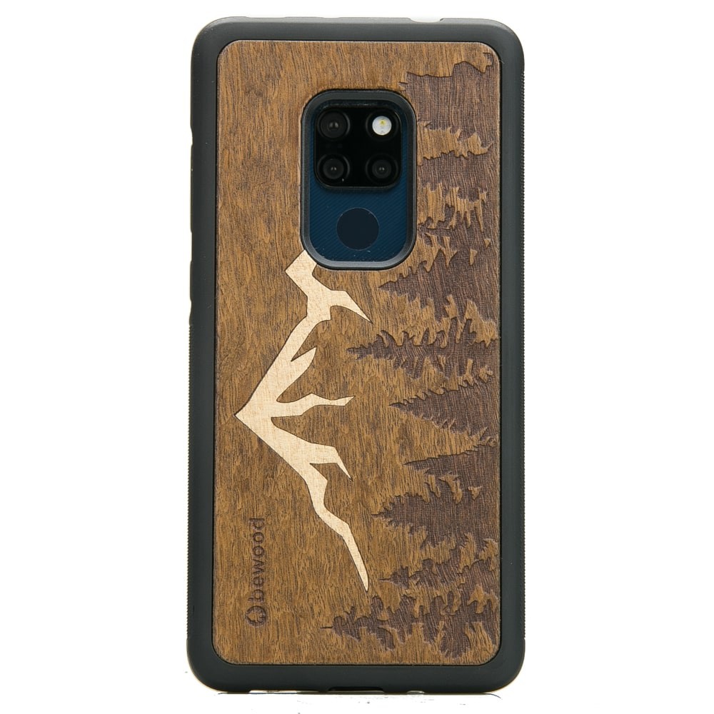 Huawei Mate 20 Mountains Imbuia Wood Case (1)