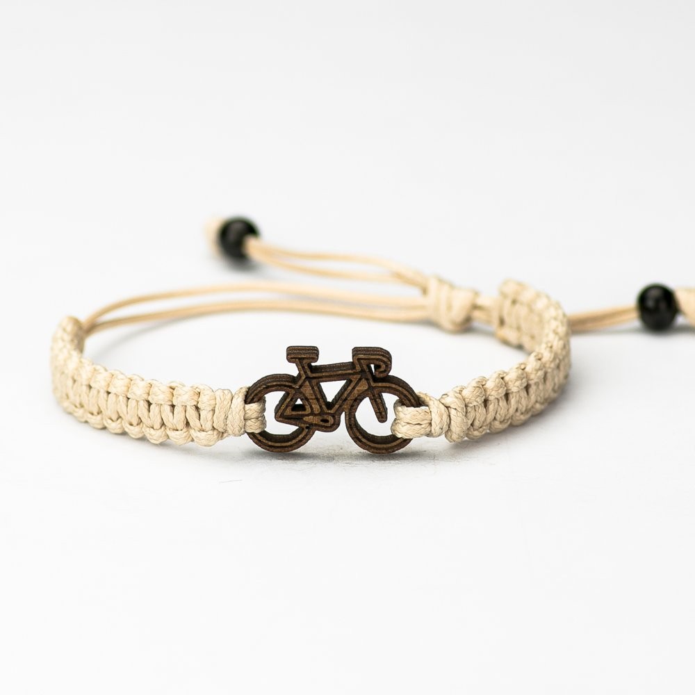 Wooden Bracelet Bike Merbau Cotton (3)