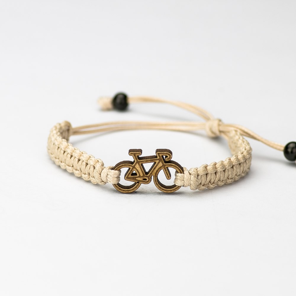 Wooden Bracelet Bike Anigre Cotton (3)