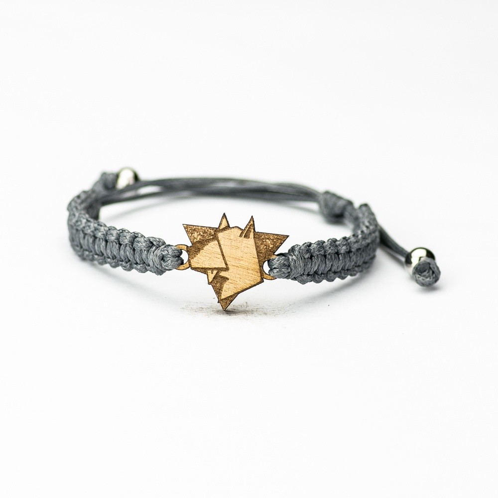 Wooden Bracelet Dog 01 Anigre Cotton (5)
