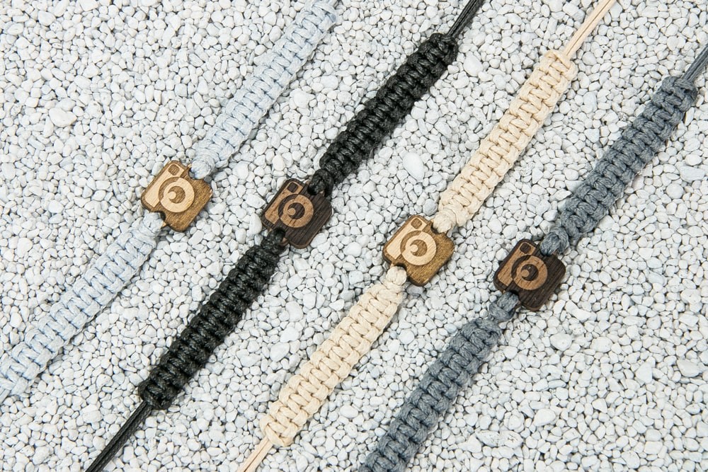 Wooden Bracelet Camera Anigre Cotton (2)