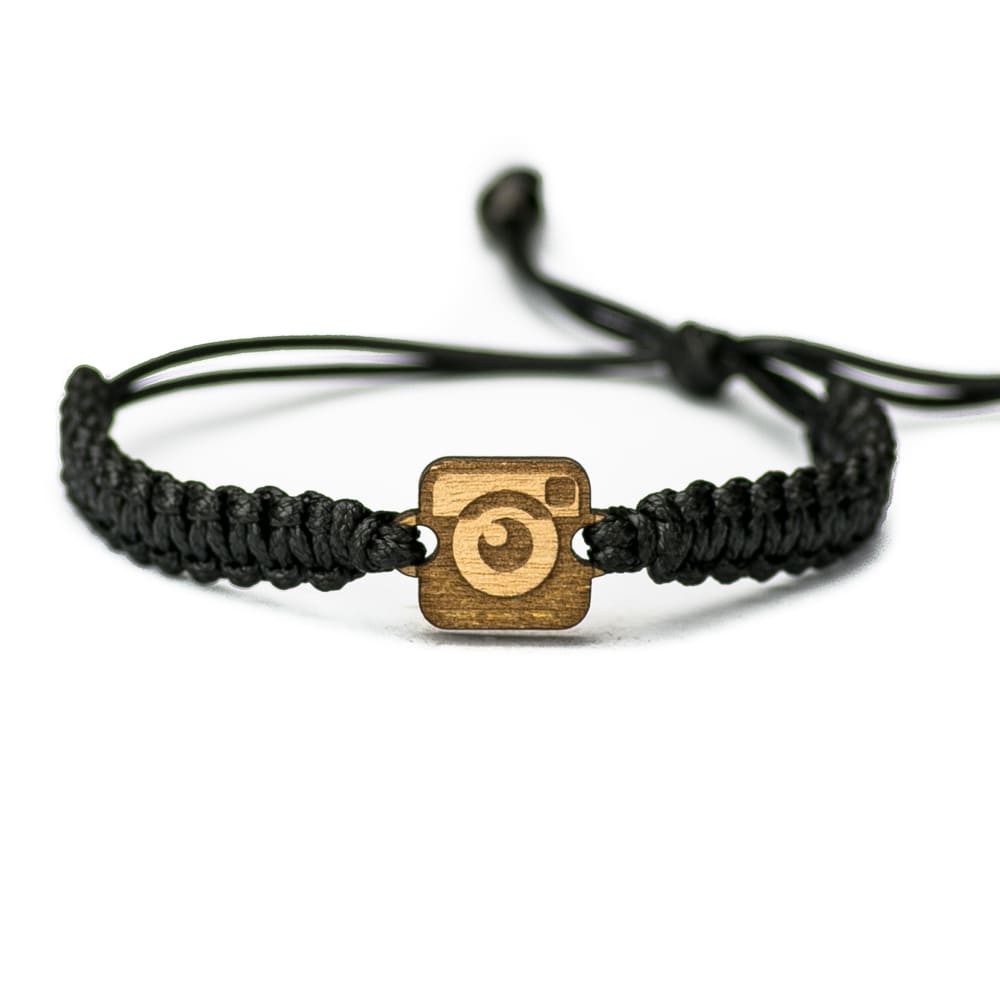Wooden Bracelet Camera Anigre Cotton (6)