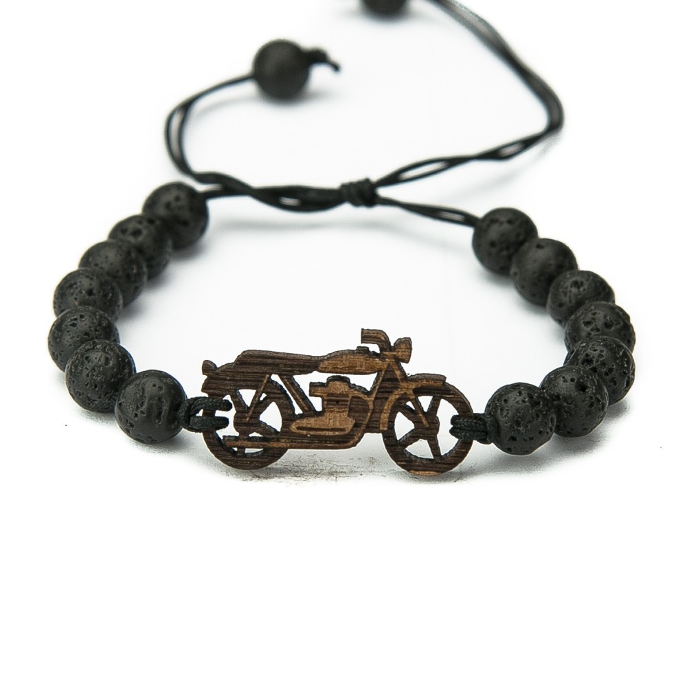 Wooden Bracelet Harley Merbau Stone (1)