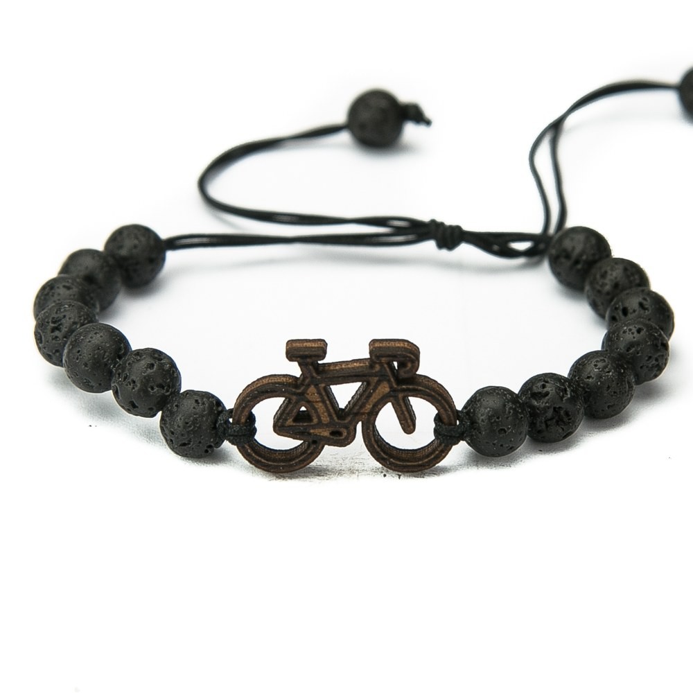 Wooden Bracelet Bike Merbau Stone (1)