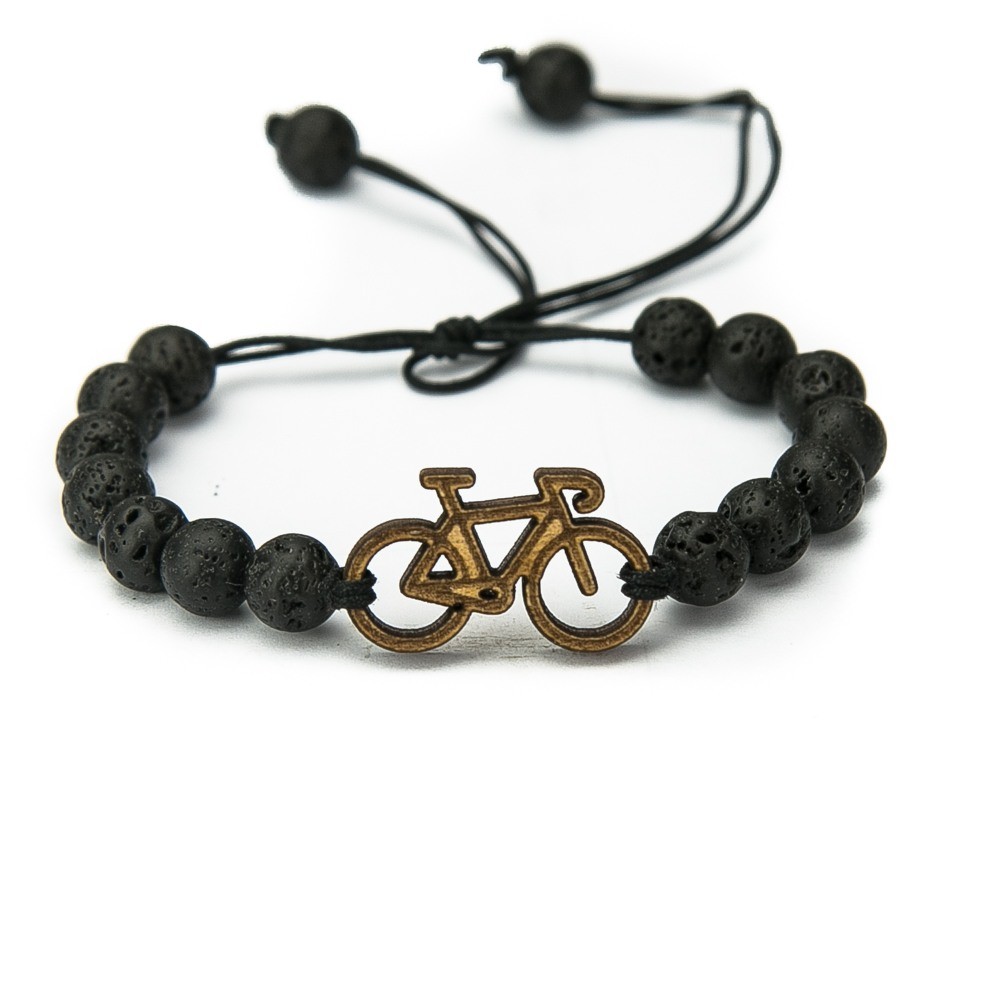 Wooden Bracelet Bike Anigre Stone (1)