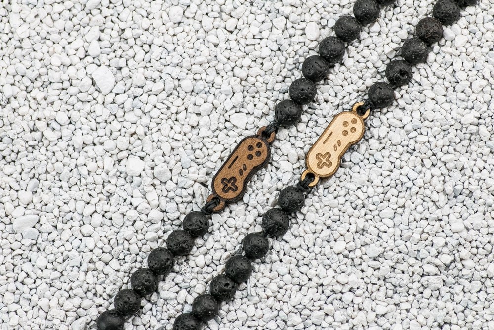 Wooden Bracelet Pad Anigre Stone (2)