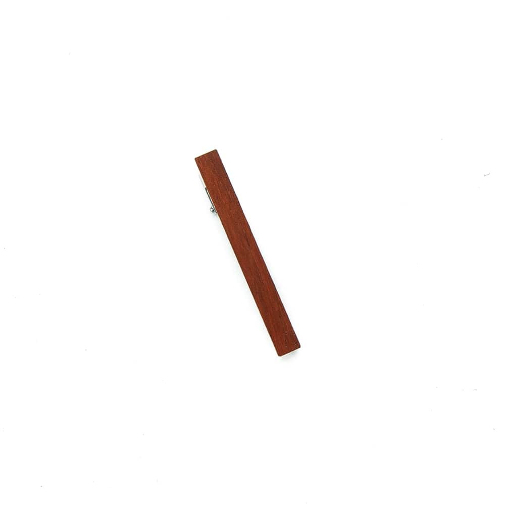 Wooden Tie Clip Padouk (3)