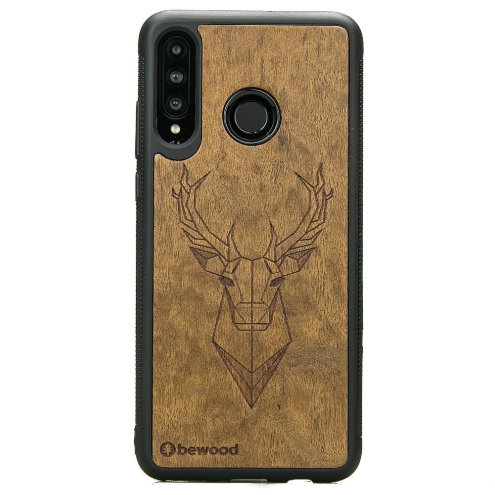 Drewniane Etui Huawei P30 Lite JELEŃ IMBUIA (1)