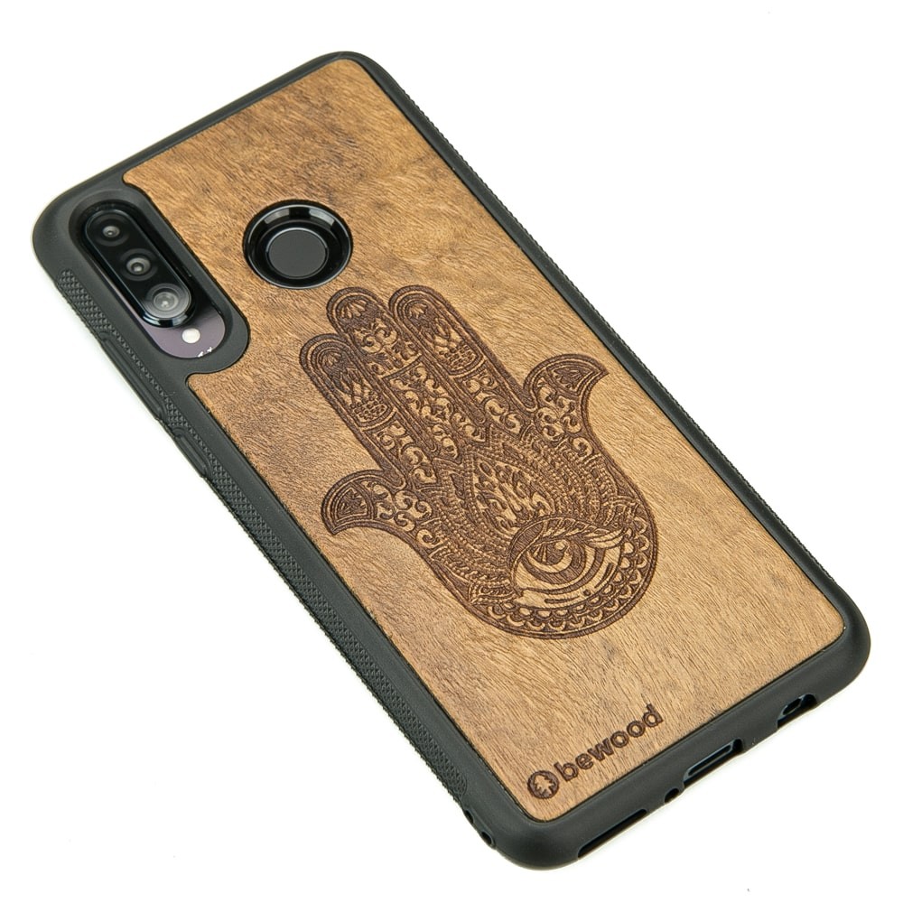 Drewniane Etui Huawei P30 Lite HAMSA IMBUIA (2)
