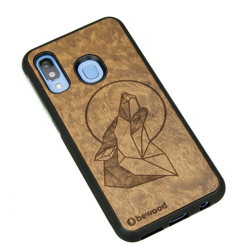 Drewniane Etui na Samsung Galaxy A40 WILK IMBUIA (2)