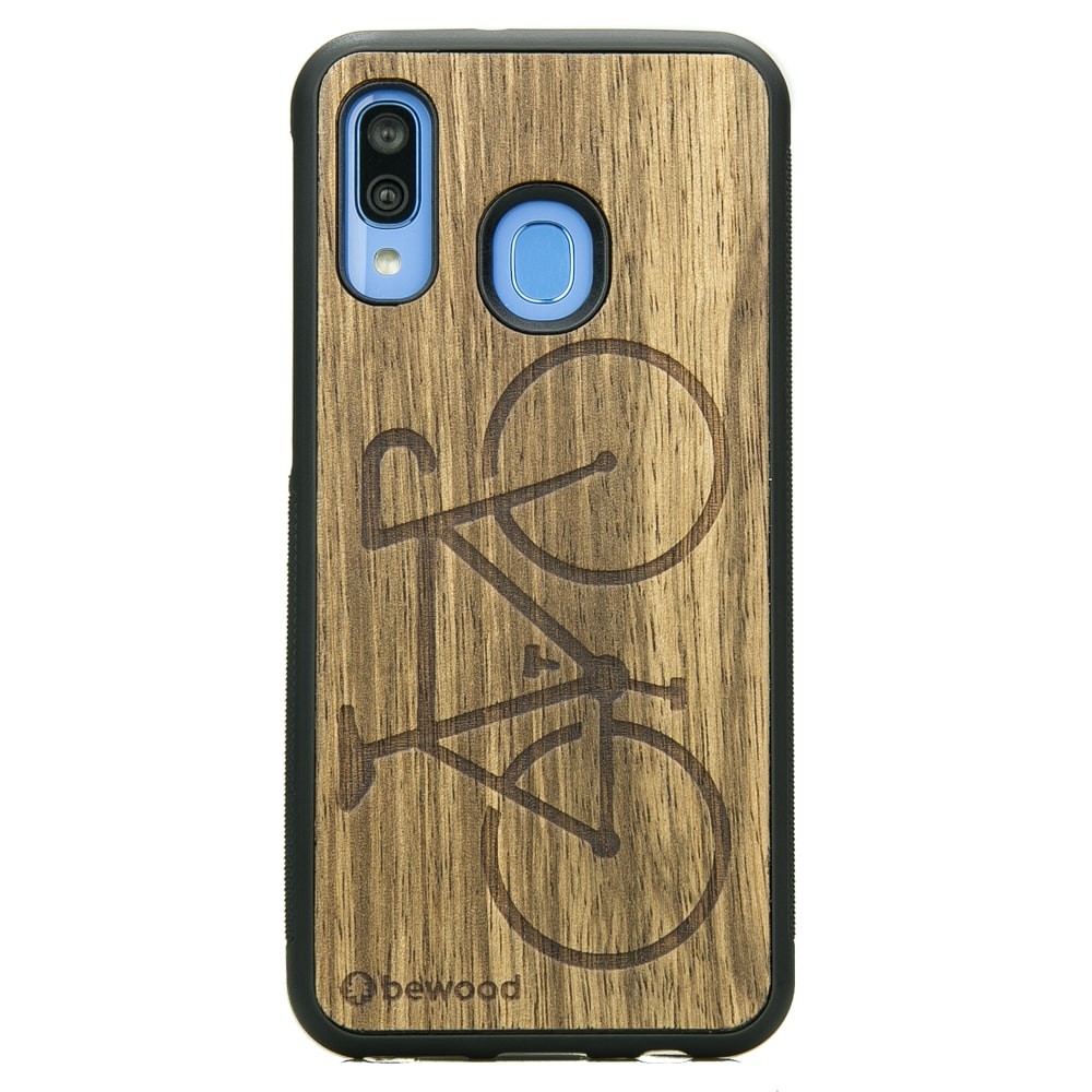 Samsung Galaxy A40 Bike Frake Wood Case (1)