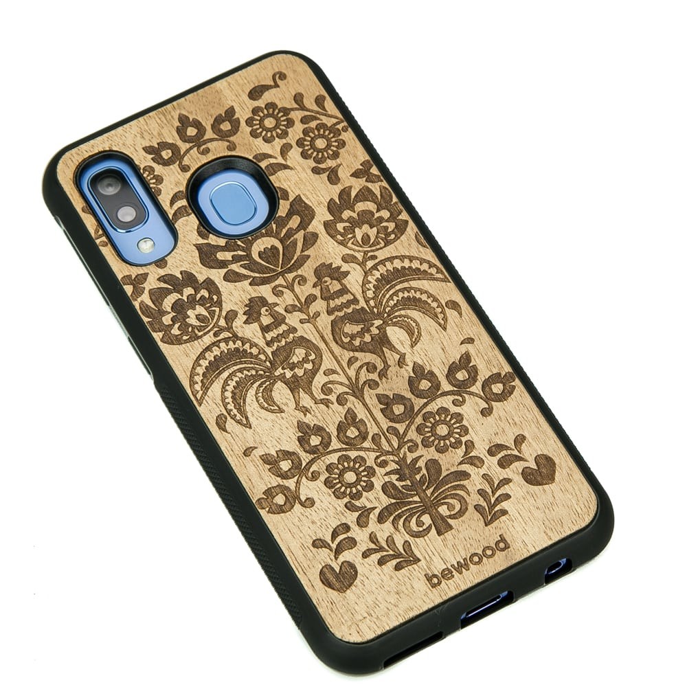Drewniane Etui na Samsung Galaxy A40 POLSKI FOLK ANIEGRE (2)