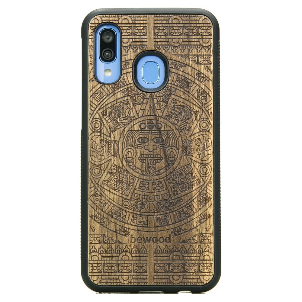 Drewniane Etui na Samsung Galaxy A40 KALENDARZ AZTECKI LIMBA (1)