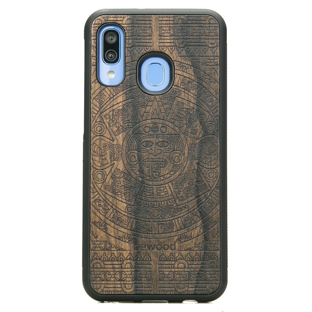 Drewniane Etui na Samsung Galaxy A40 KALENDARZ AZTECKI ZIRICOTE (1)