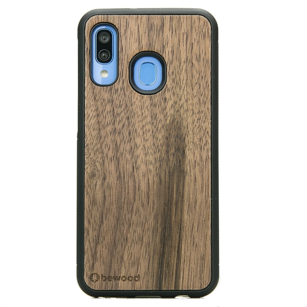 Samsung Galaxy A40 American Walnut Wood Case (1)