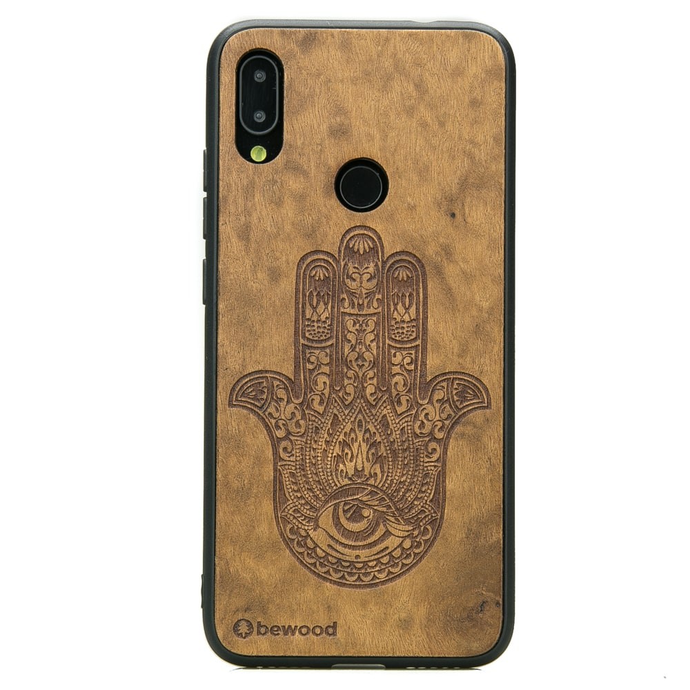 Drewniane Etui Xiaomi Redmi Note 7 HAMSA IMBUIA (1)