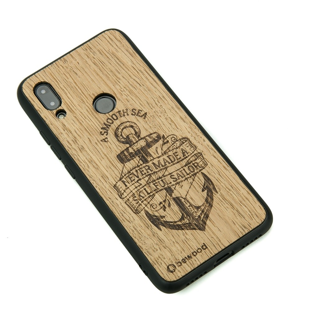 Drewniane Etui Xiaomi Redmi 7 KOTWICA DĄB (2)