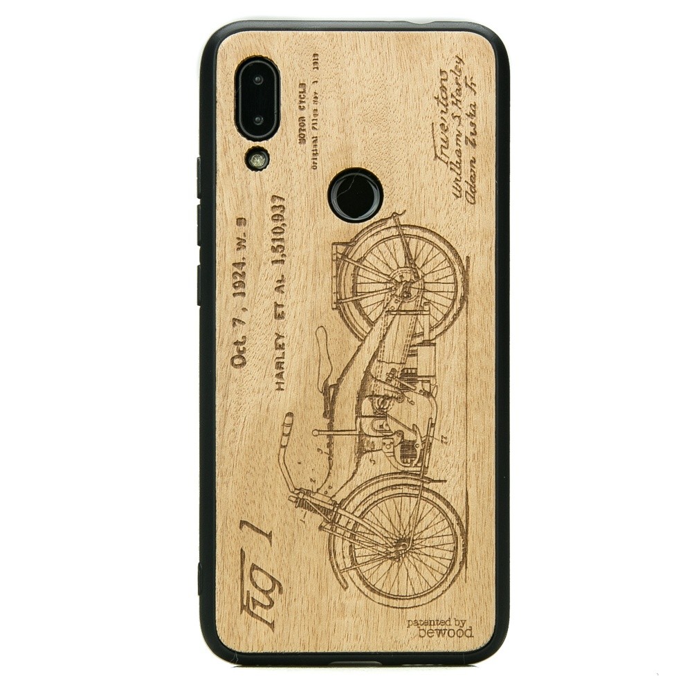 Drewniane Etui Xiaomi Redmi 7 HARLEY PATENT ANIEGRE (1)