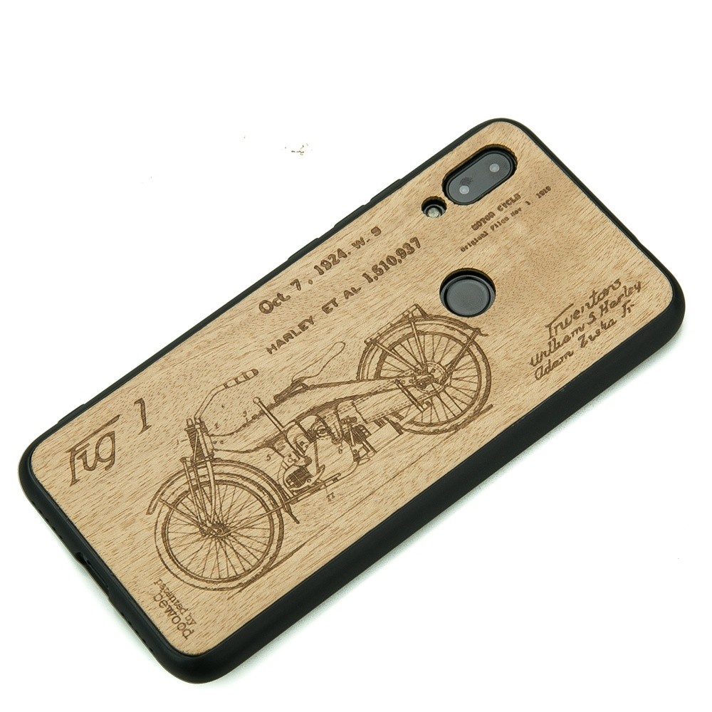 Drewniane Etui Xiaomi Redmi 7 HARLEY PATENT ANIEGRE (2)