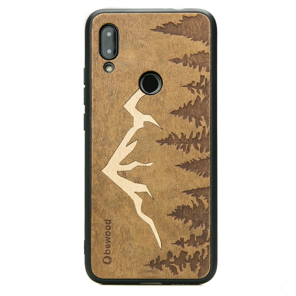 Drewniane Etui Xiaomi Redmi 7 GÓRY IMBUIA (1)