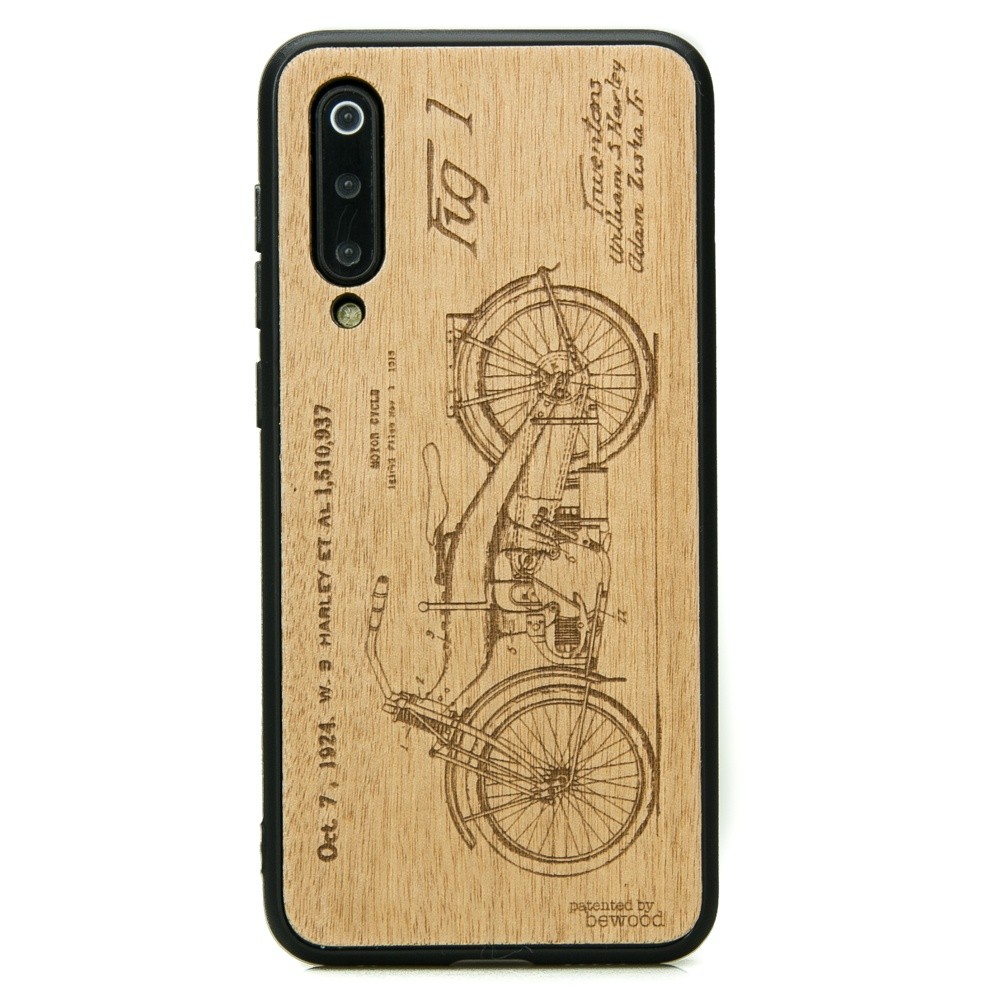 Drewniane Etui Xiaomi Mi 9 SE HARLEY PATENT ANIEGRE (1)