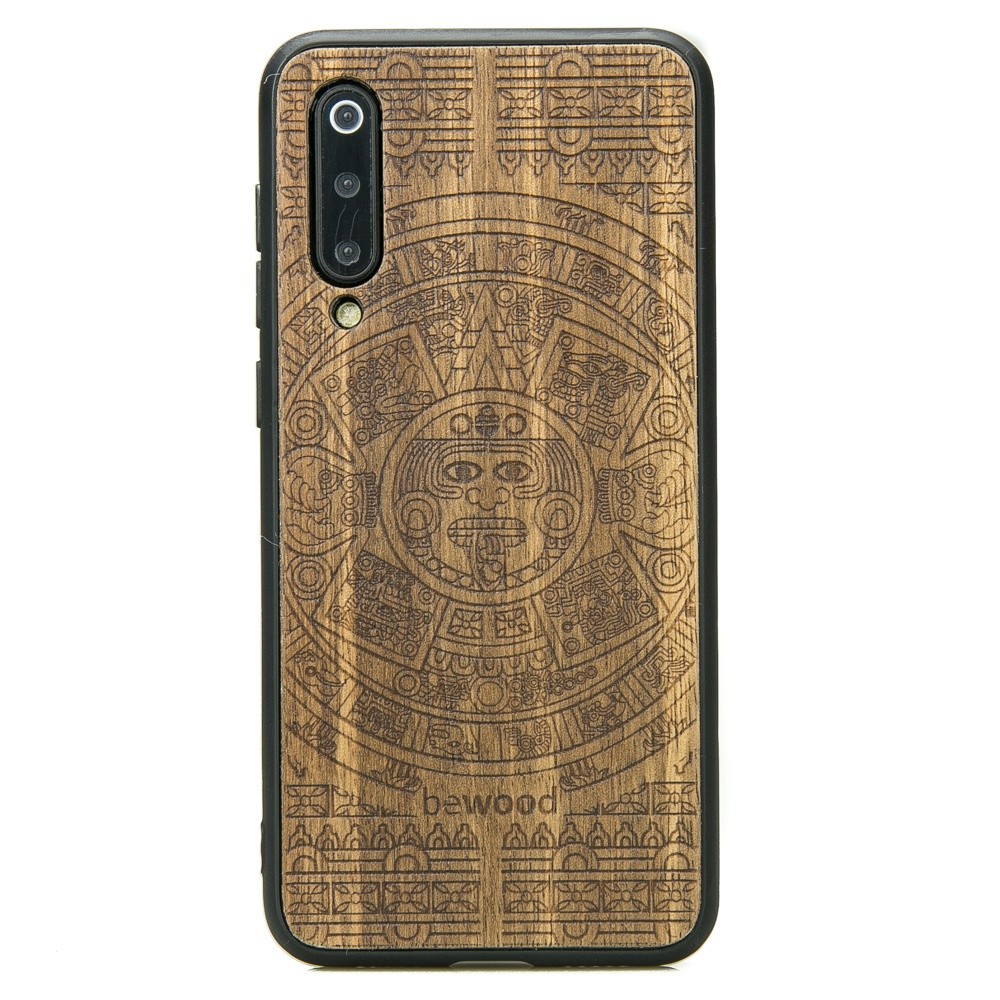 Xiaomi Mi 9 SE Aztec Calendar Limba Wood Case (1)