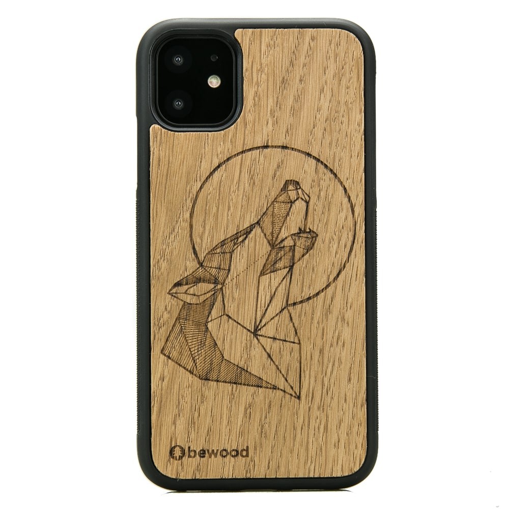 iPhone 11 Wolf Oak Wood Case (1)